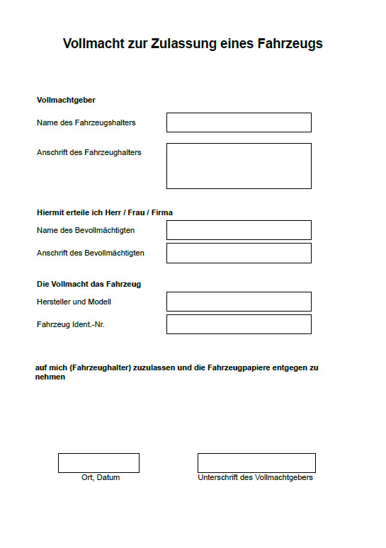 vollmacht